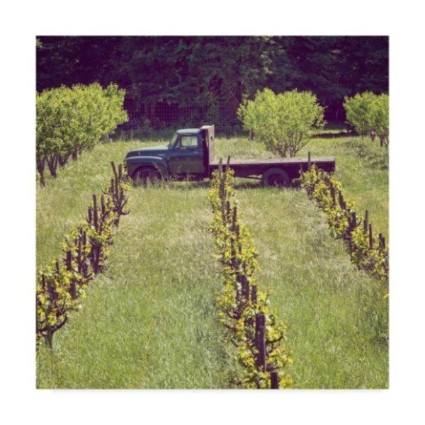 Lance Kuehne 'Green Truck' Canvas Art, 18x18, Trademark Fine Art, Mfr#: ALI31063-C1818GG
